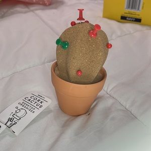 Cork Cactus Desktop Organizer